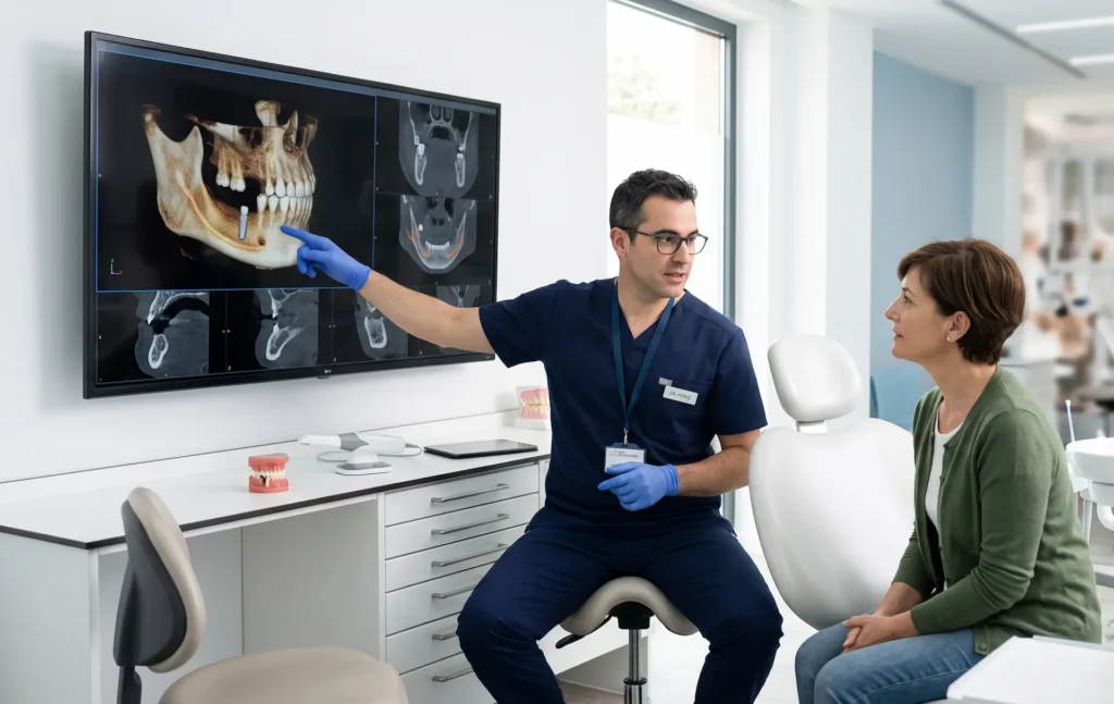 Diagnóstico para implante dental mediante evaluación odontológica