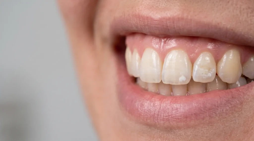 Manchas blancas en los dientes y posibles causas