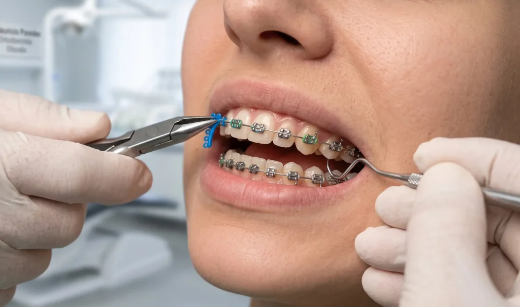 Cita de control de ortodoncia para seguimiento del tratamiento dental