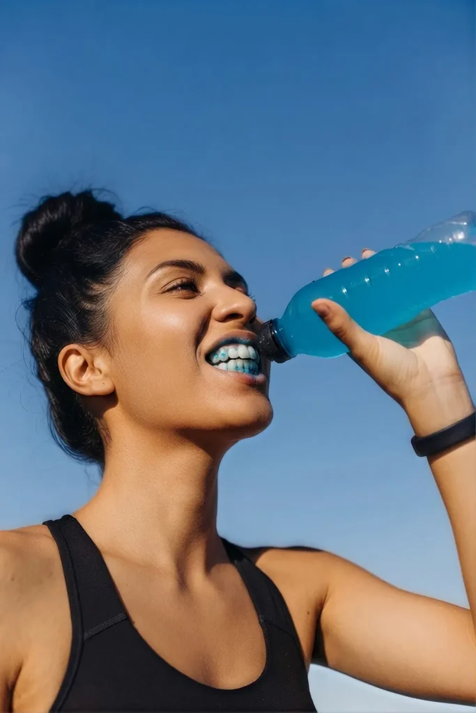 Cómo tomar energizante daña el cuidado dental y afecta el esmalte.